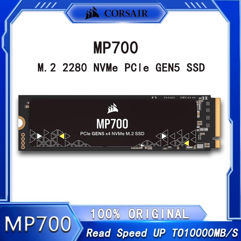 Corsair PCIe Gen5 x4 NVMe 2.0 M.2 SSD,  ǻͿ  ָ Ʈ ̺, 3D TLC NAND, MP700, 1TB, 2TB, ִ 10,000 MB/s